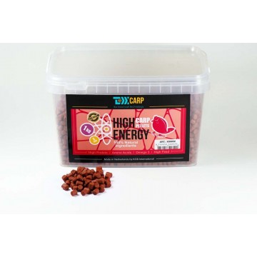 Пеллетс TEXX Carp High Energy Carp Pellets Red Halibut 6mm, 1 kg