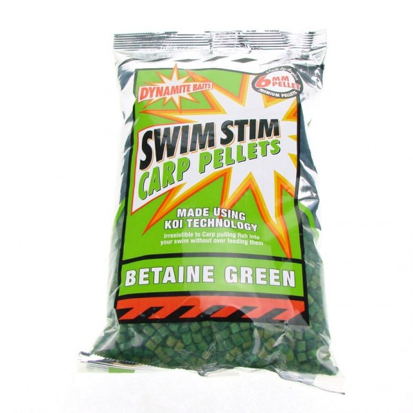 Пеллетс Dynamite Baits Carp Pellets Betaine Green 900гр 6 мм. зелёная