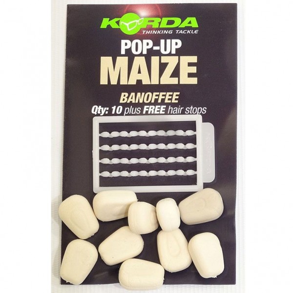 Кукуруза искуственная со стопорами Korda Maize Slow Sinking, I.B. Flavour, 10 pcs