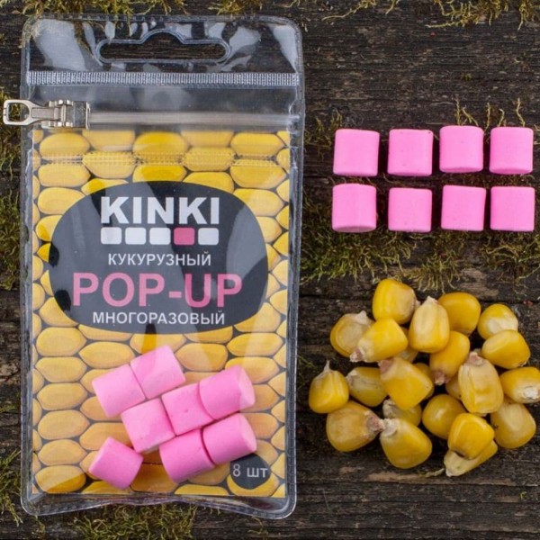 Приманка рыболовная Kinki Baits Кукурузный Pop Up Pink