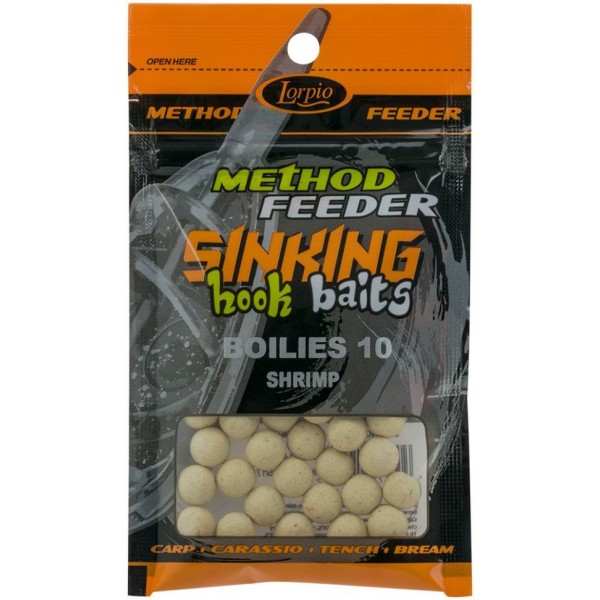 Бойлы тонущие Lorpio HOOK BAITS SINKING BOILIES SHELLFISH (Моллюск) 10mm