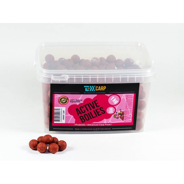 Бойлы насадочные TEXX Carp Active Boilies 1kg 16mm, Tutti Frutti