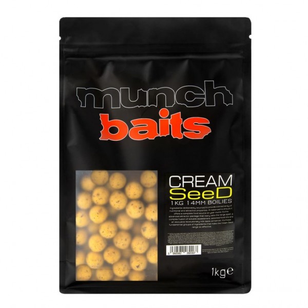 Бойлы Munch Baits Cream Seed Boilies 14mm 1kg