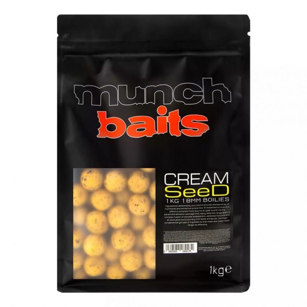 Бойлы Munch Baits Cream Seed Boilies 18mm 1kg