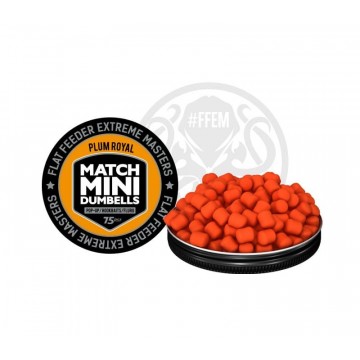Бойлы плавающие FFEM Pop-Up Match Mini Plum Royale 7x10mm orange 75шт.