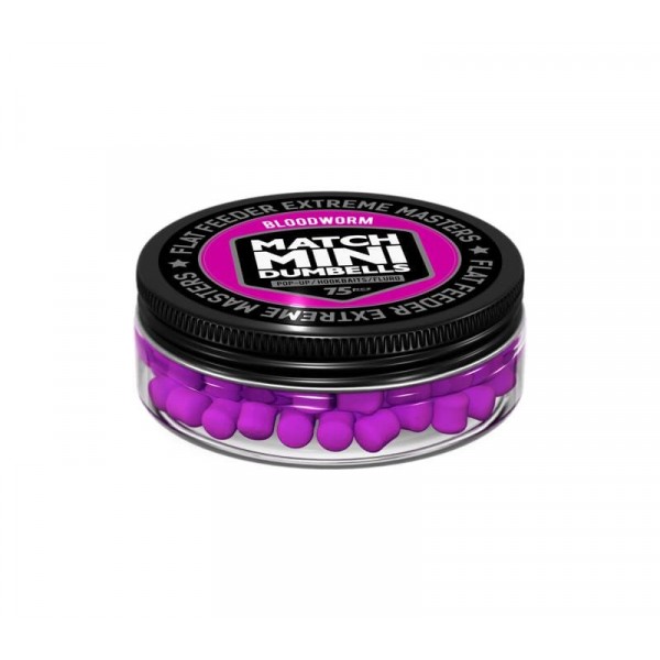 Бойлы плавающие FFEM Pop-Up Match Mini Bloodworm 7x10mm Violet 75шт.