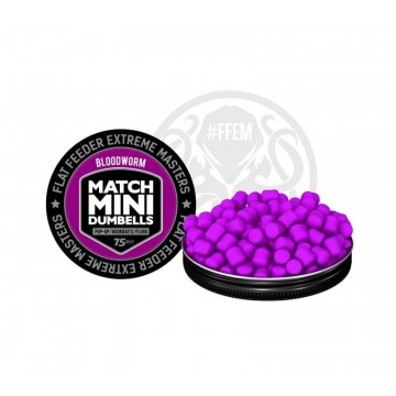 Бойлы плавающие FFEM Pop-Up Match Mini Bloodworm 7x10mm Violet 75шт.