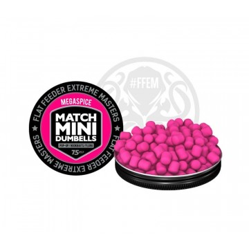 Бойлы плавающие FFEM Pop-Up Match Mini Megaspice 7x10mm pink 75шт.