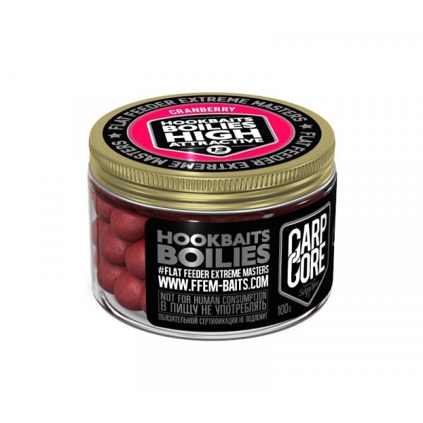 Бойлы насадочные FFEM Hookbaits Boilies Cranberry N-Butyric 13mm