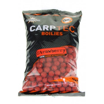 Бойлы тонущие Dynamite Baits CarpTec 1 кг. 15 мм Strawberry