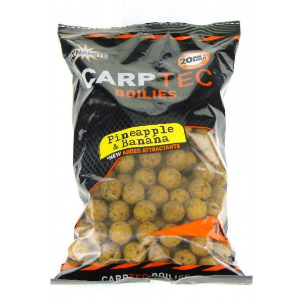 Бойлы тонущие Dynamite Baits CarpTec 1кг. 20мм Pineapple & Banana