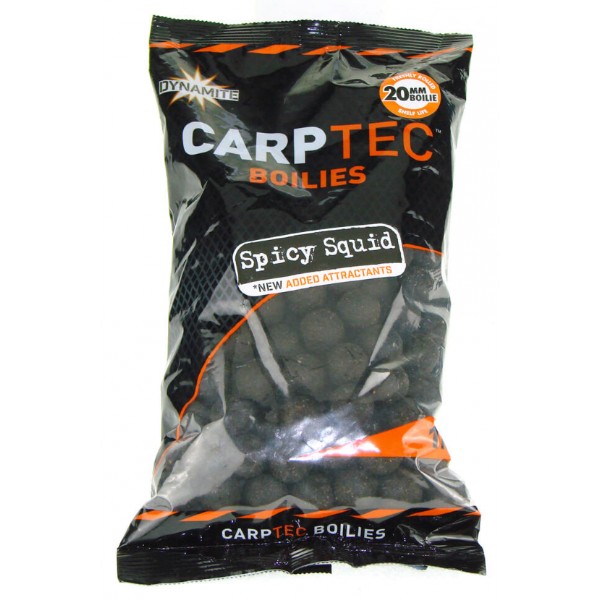 Бойлы тонущие Dynamite Baits CarpTec 1кг. 20мм Spicy Squid