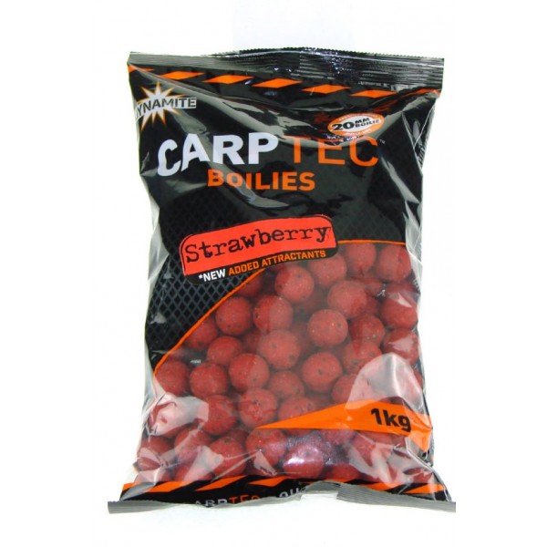 Бойлы тонущие Dynamite Baits CarpTec 1кг. 20мм Strawberry