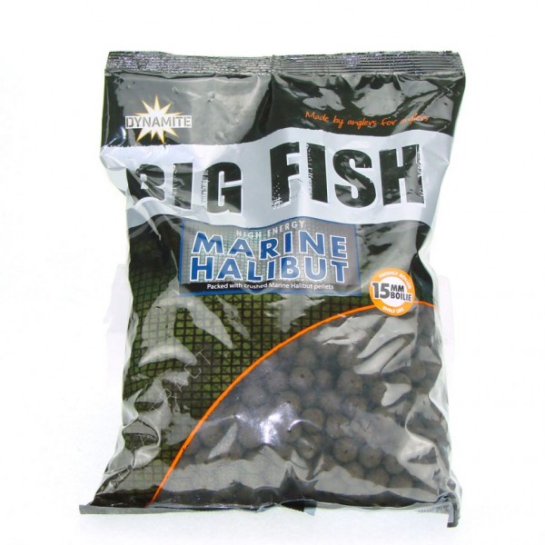 Бойлы тонущие DYNAMITE BAITS Big Fish Marine Halibut 1,8кг. 15мм