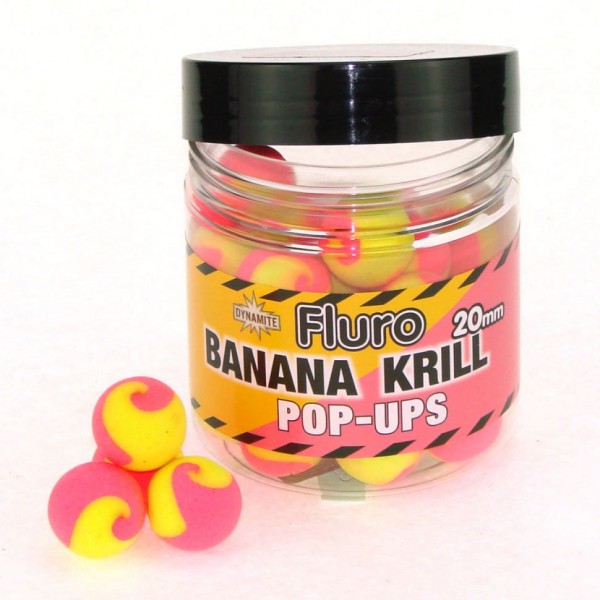 Бойлы плавающие DYNAMITE BAITS Two Tone 20мм Krill & Banana