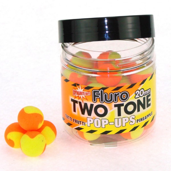 Бойлы плавающие DYNAMITE BAITS Two Tone 20мм Tutti Frutti & Pineapple