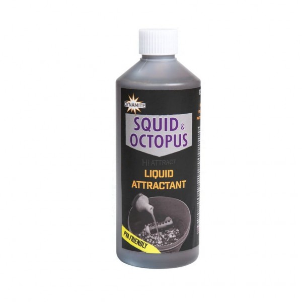 Аттрактант DYNAMITE BAITS Liquid Attractant 500мл Squid & Octopus