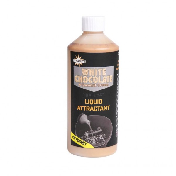 Аттрактант DYNAMITE BAITS Liquid Attractant 500мл White Chocolate & Coconut