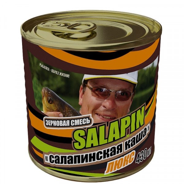 Прикормка GreenFishing зерновой микс 430гр Салапинская каша Люкс