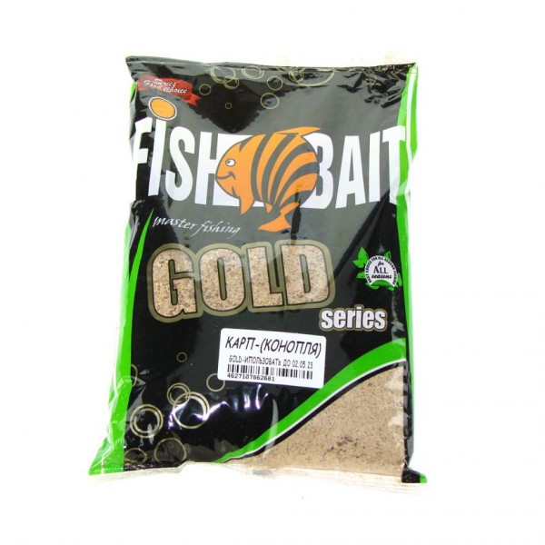 Прикормка Fish Bait Gold 1кг Карп Конопля