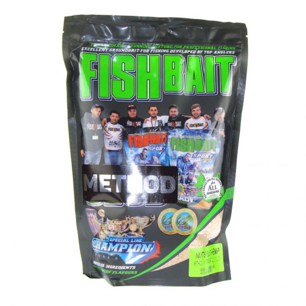 Прикормка Fish Bait Metod 1кг Nuts Plus Hemp