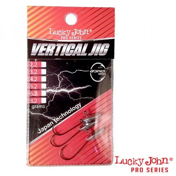 Джиг-головки Lucky John VERTICAL JIG 10гр., 3шт.