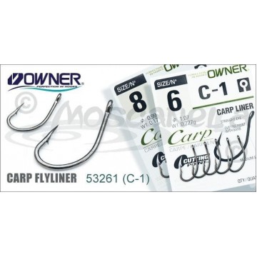 Крючки Owner 53261 Carp Liner C-1 №1/0 BC (4 шт.)