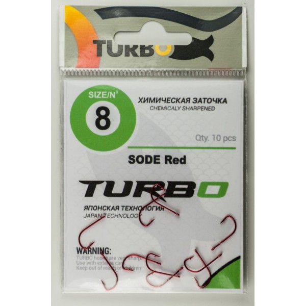 Крючки TURBO SODE (Red) 12 (10 шт)