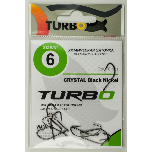 Крючки TURBO CRYSTAL (Nickel) 10 (10 шт)