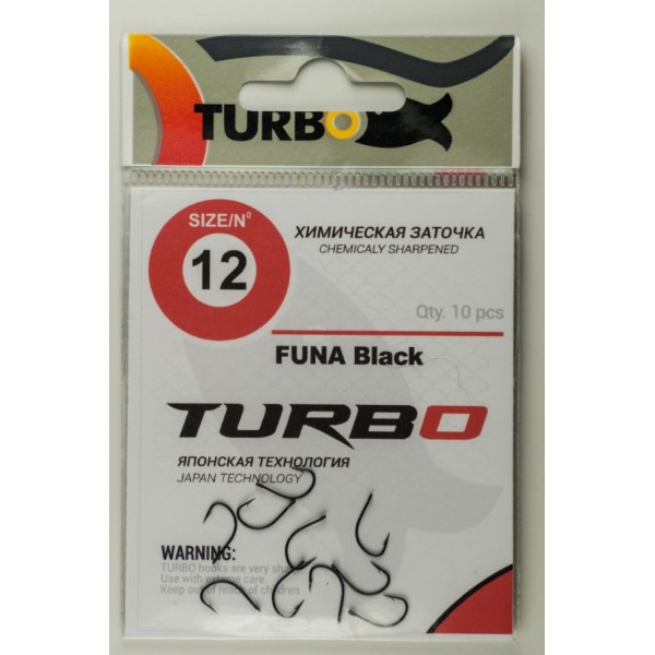 Крючки TURBO FUNA (Black) 10 (10 шт)