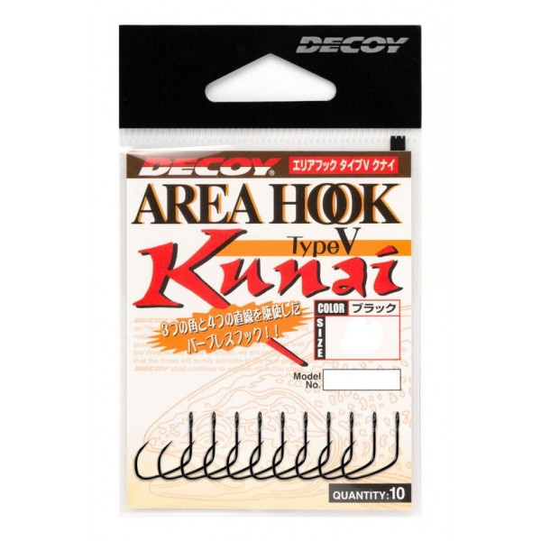 Крючок форелевый Decoy Area Hook V Kunai №4, 10 шт/уп