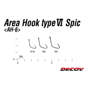 Крючок форелевый Decoy Area Hook VI Spic №6, 12 шт/уп