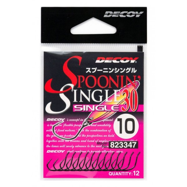 Крючок Decoy Single 30 №6, 12 шт/уп