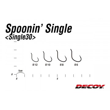 Крючок Decoy Single 30 №8, 12 шт/уп