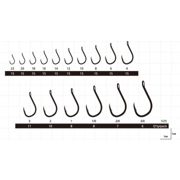 Крючки Hayabusa H.CHN018 BN 8 15pcs