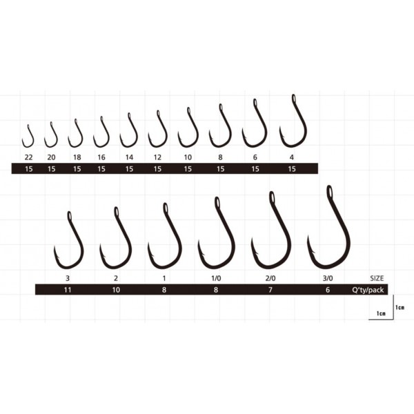 Крючки Hayabusa H.CHN018 BN 8 15pcs
