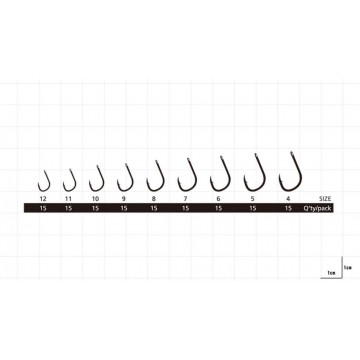 Крючки Hayabusa H.ISE147 BN 8 15pcs Крючки Hayabusa H.ISE147 BN 8 15pcs