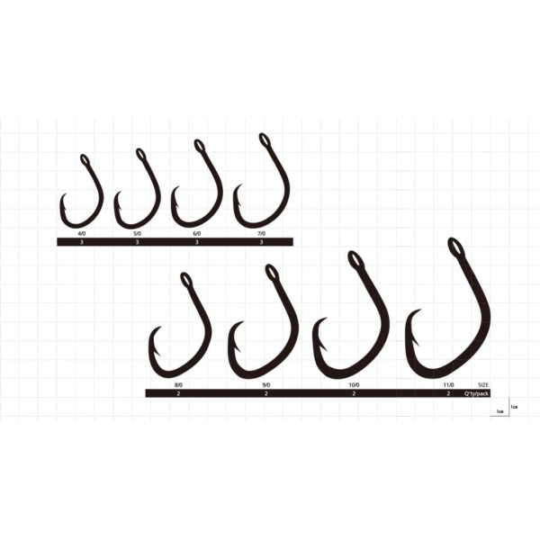 Крючки на сома Hayabusa Magnum Circle H.MAG188 BN 4/0 3pcs