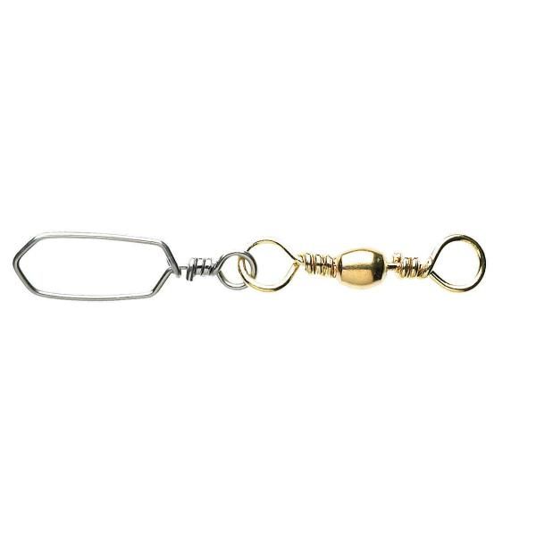 Карабин с вертлюгом Okuma Norwegian Snap Swivel Size 1/0 Brass - 5pcs