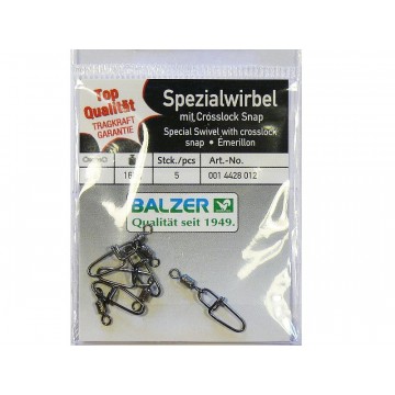 Застежка Balzer Crosslock Snap 8, 16kg. 5pcs