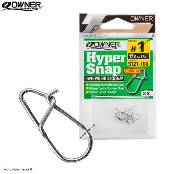 Застежка Owner Hyper Snap 5121 1.5, 18kg, 6pcs