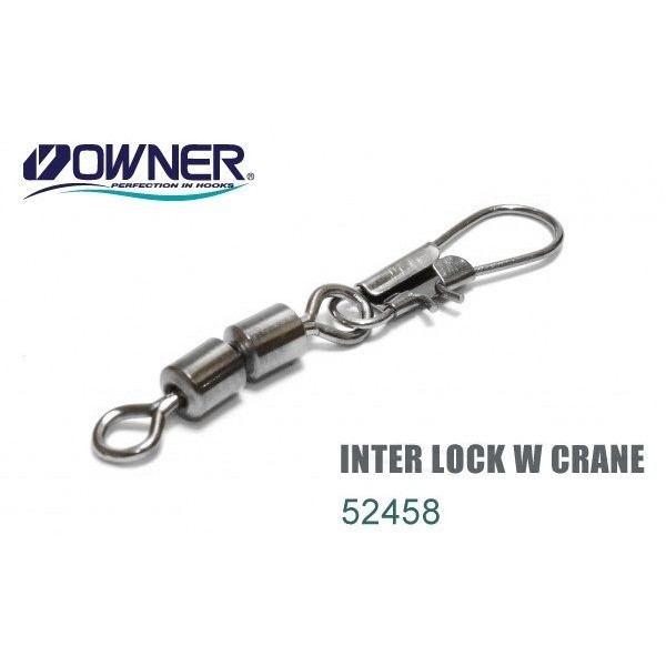 Вертлюг Owner двойной с карабином 52458 №20 (10шт)