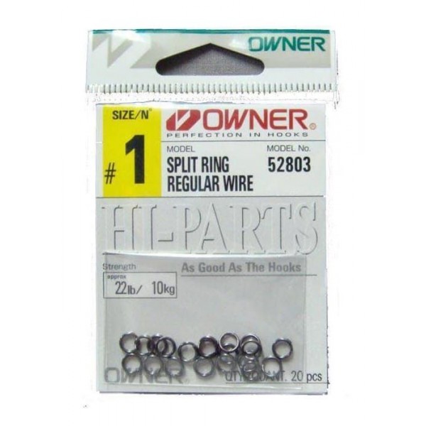 Кольцо заводное Owner Split Ring Regular Wire 52803 P-03B  №2 (20шт)