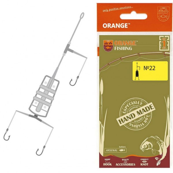 Оснастка карповая ORANGE 22 River Feeder Leadcore, 40 гр., в уп. 1 шт.