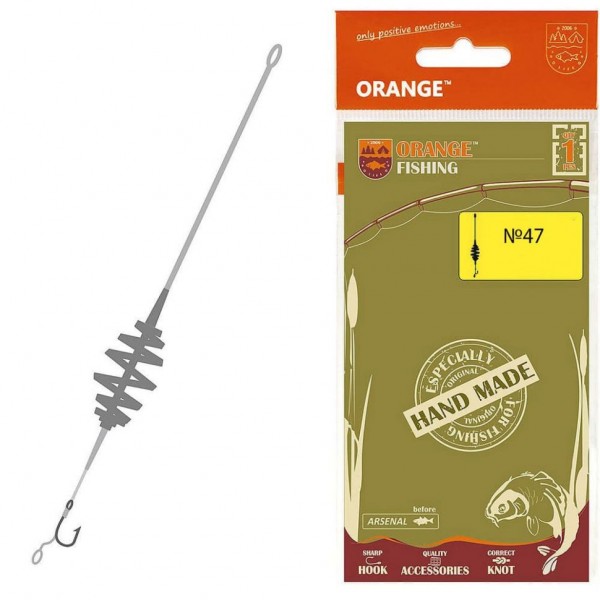 Оснастка карповая ORANGE 47 Spring Leadcore, для бойла, 40 гр., в уп. 1 шт.