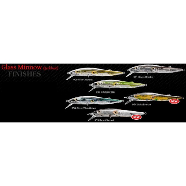 Воблер Koppers Glass Minnow Jerkbait GFB110S953 (11,0см, 14гр, сусп., загл.1-2м), цвет 953 Silver/B