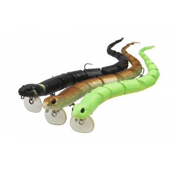 Приманка поверхностная Savage Gear 3D Snake 20cm 25g Floating 03-Green Fluo