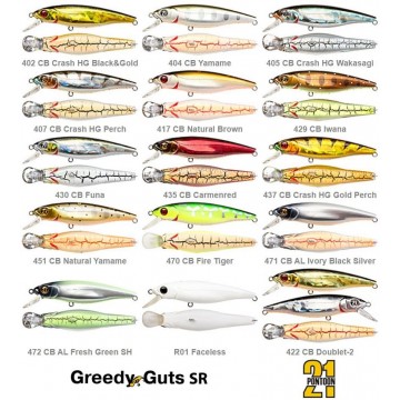 Воблер PONTOON 21 Greedy-Guts 55F-MDR, 55мм, 4,1 гр., 1.2-1.5 м. 429