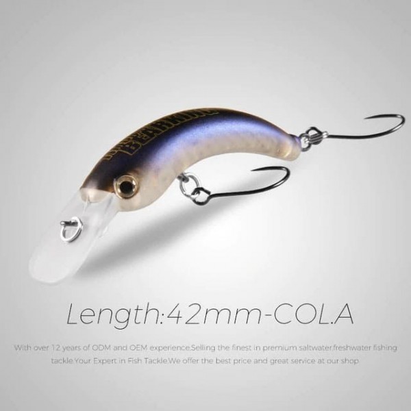 Воблер BearKing Jackall Timon NoraCra (реплика) 42F 42mm, 2,6gr, 0,3 - 0,5m, Color A