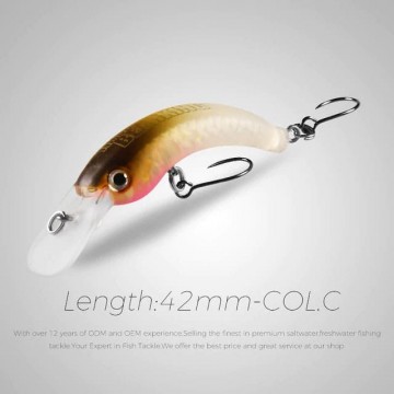 Воблер BearKing Jackall Timon NoraCra (реплика) 42F 42mm, 2,6gr, 0,3 - 0,5m, Color C